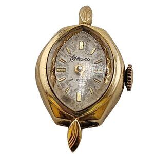 Vintage 14kt Gold Stamped Gervais 17 Jewel Ladies Watch (A5277)